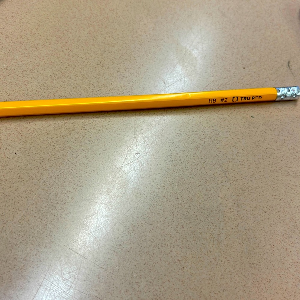 HB #2 Tru Red pencil